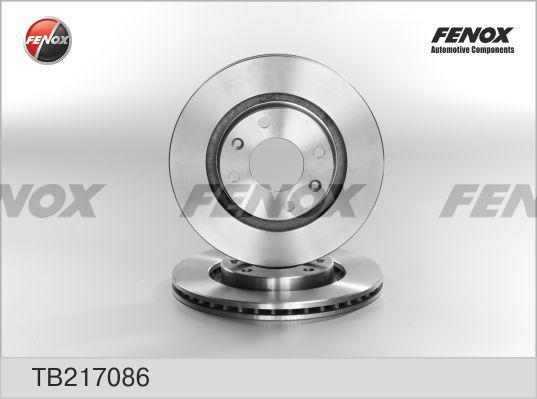 Fenox TB217086 - Гальмівний диск autocars.com.ua