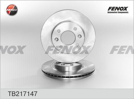 Fenox TB217147 - Гальмівний диск autocars.com.ua