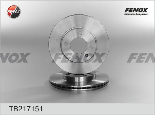 Fenox TB217151 - Гальмівний диск autocars.com.ua