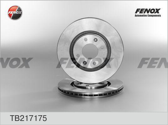 Fenox TB217175 - Гальмівний диск autocars.com.ua