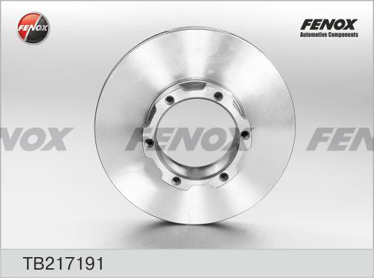 Fenox TB217191 - Гальмівний диск autocars.com.ua