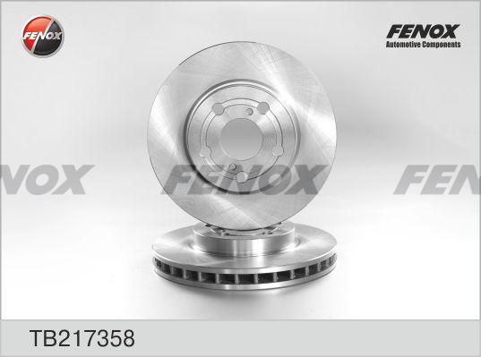 Fenox TB217358 - Тормозной диск avtokuzovplus.com.ua