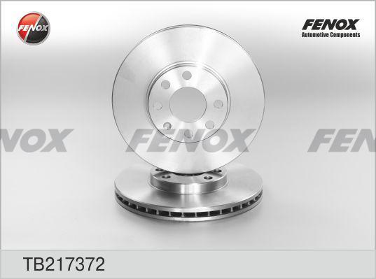 Fenox TB217372 - Гальмівний диск autocars.com.ua