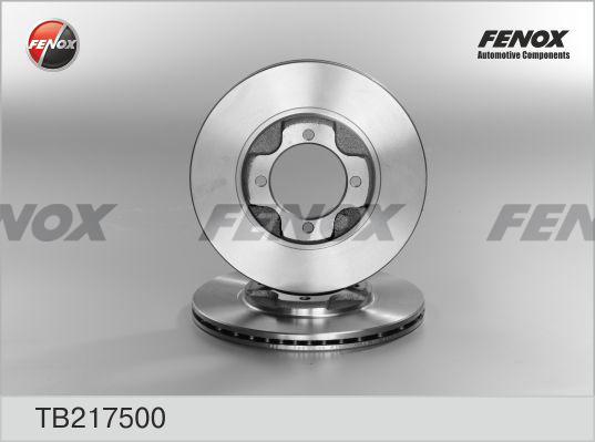 Fenox TB217500 - Тормозной диск avtokuzovplus.com.ua