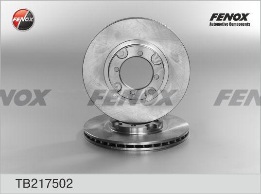 Fenox TB217502 - Тормозной диск avtokuzovplus.com.ua