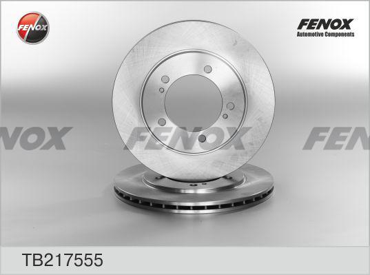 Fenox TB217555 - Гальмівний диск autocars.com.ua