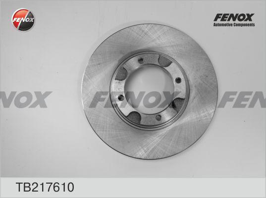 Fenox TB217610 - Гальмівний диск autocars.com.ua