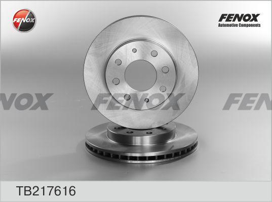 Fenox TB217616 - Гальмівний диск autocars.com.ua