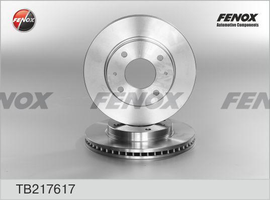 Fenox TB217617 - Гальмівний диск autocars.com.ua