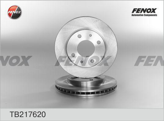 Fenox TB217620 - Гальмівний диск autocars.com.ua