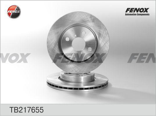 Fenox TB217655 - Гальмівний диск autocars.com.ua