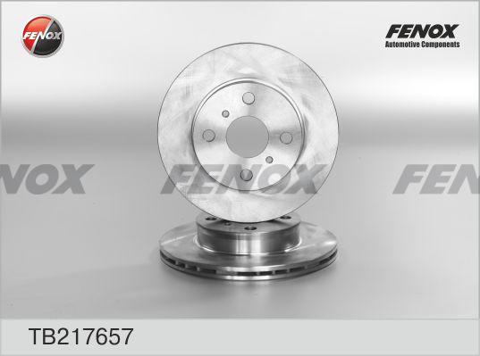 Fenox TB217657 - Гальмівний диск autocars.com.ua
