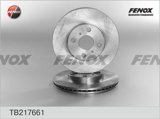 Fenox TB217661 - Тормозной диск avtokuzovplus.com.ua