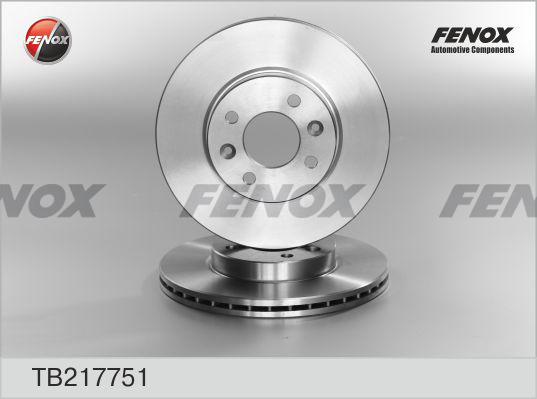 Fenox TB217751 - Гальмівний диск autocars.com.ua