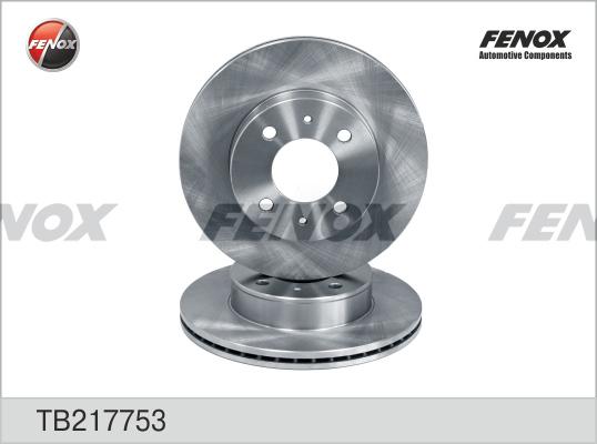 Fenox TB217753 - Гальмівний диск autocars.com.ua