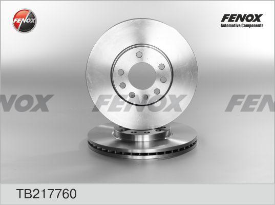 Fenox TB217760 - Гальмівний диск autocars.com.ua