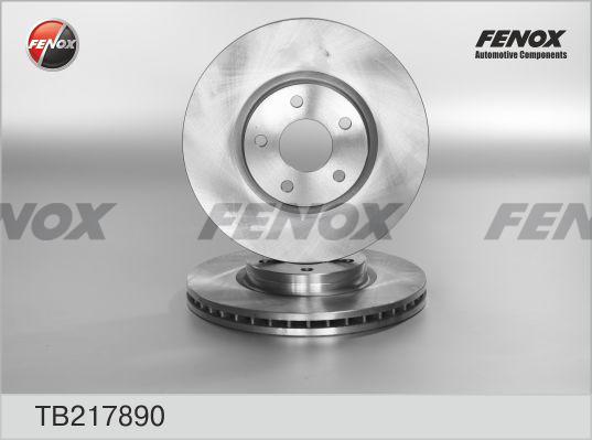 Fenox TB217890 - Гальмівний диск autocars.com.ua