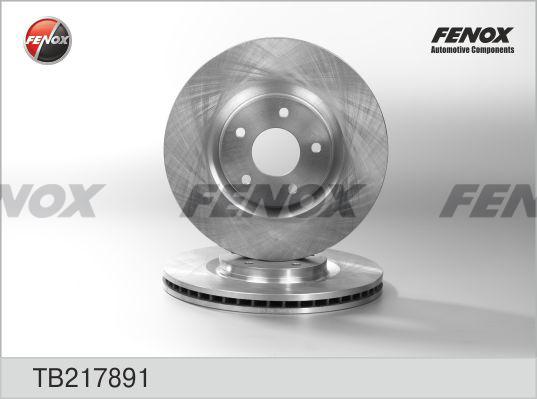 Fenox TB217891 - Гальмівний диск autocars.com.ua