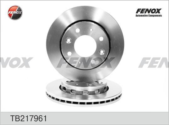 Fenox TB217961 - Гальмівний диск autocars.com.ua