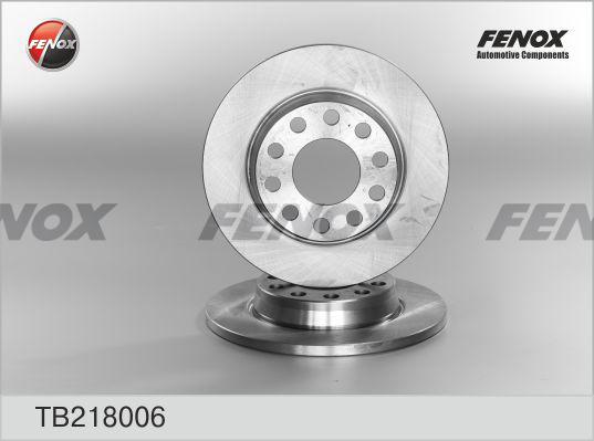 Fenox TB218006 - Тормозной диск avtokuzovplus.com.ua