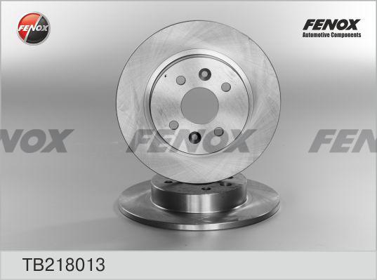 Fenox TB218013 - Гальмівний диск autocars.com.ua