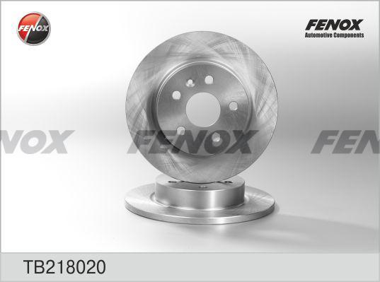 Fenox TB218020 - Гальмівний диск autocars.com.ua