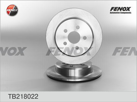 Fenox TB218022 - Гальмівний диск autocars.com.ua