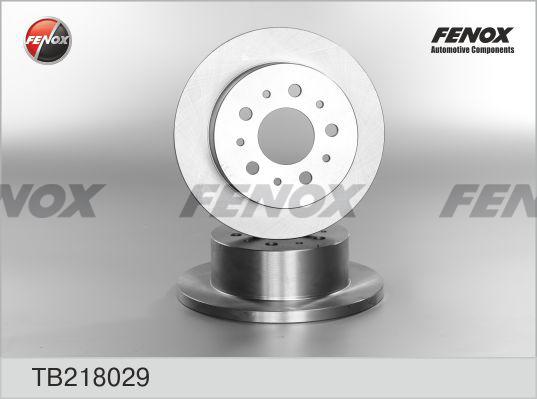 Fenox TB218029 - Гальмівний диск autocars.com.ua