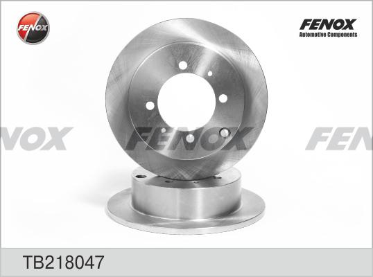 Fenox TB218047 - Гальмівний диск autocars.com.ua