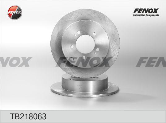 Fenox TB218063 - Гальмівний диск autocars.com.ua