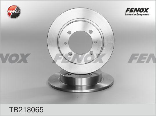 Fenox TB218065 - Гальмівний диск autocars.com.ua