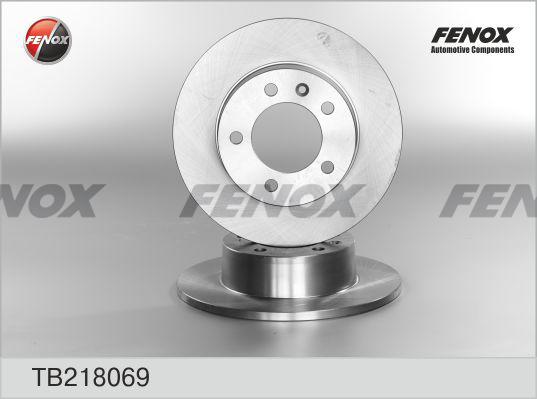 Fenox TB218069 - Гальмівний диск autocars.com.ua