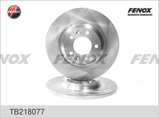 Fenox TB218077 - Гальмівний диск autocars.com.ua