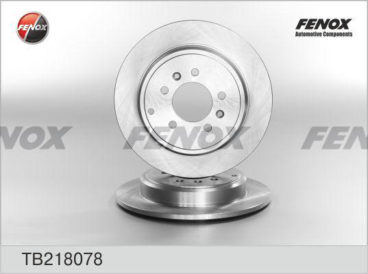 Fenox TB218078 - Тормозной диск avtokuzovplus.com.ua