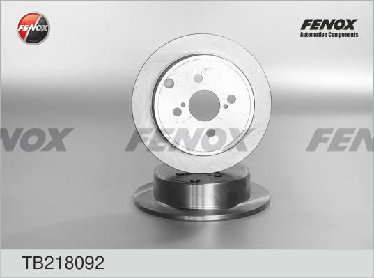 Fenox TB218092 - Тормозной диск avtokuzovplus.com.ua