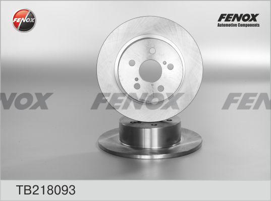 Fenox TB218093 - Тормозной диск avtokuzovplus.com.ua