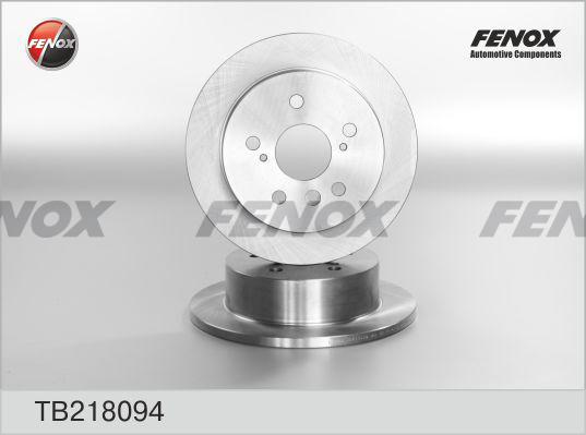 Fenox TB218094 - Гальмівний диск autocars.com.ua