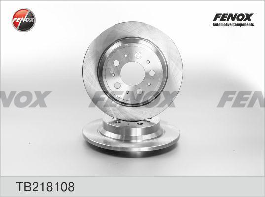 Fenox TB218108 - Тормозной диск avtokuzovplus.com.ua