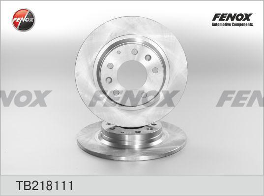 Fenox TB218111 - Тормозной диск avtokuzovplus.com.ua