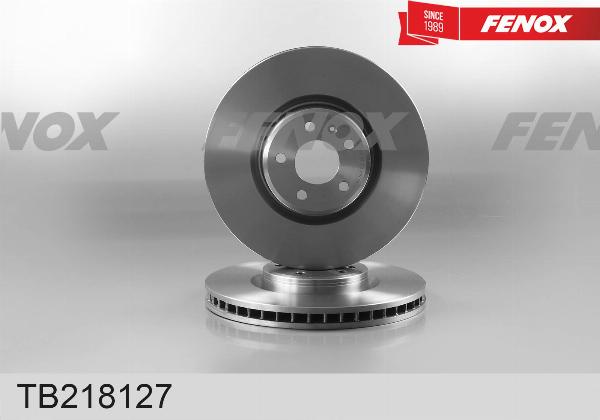 Fenox TB218127 - Гальмівний диск autocars.com.ua
