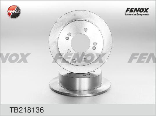 Fenox TB218136 - Гальмівний диск autocars.com.ua