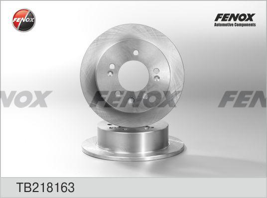 Fenox TB218163 - Гальмівний диск autocars.com.ua