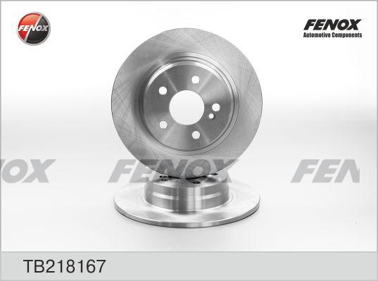 Fenox TB218167 - Гальмівний диск autocars.com.ua