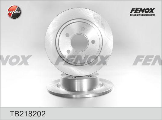 Fenox TB218202 - Тормозной диск avtokuzovplus.com.ua