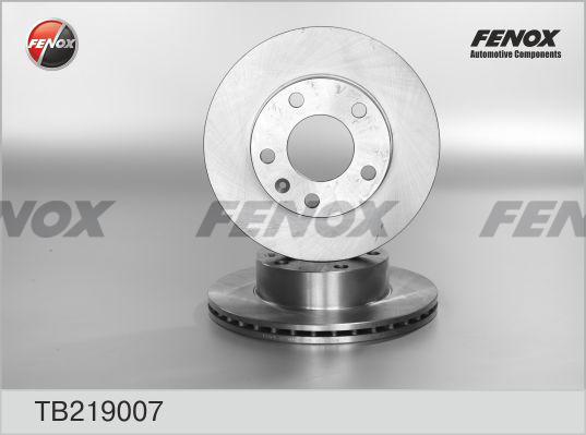 Fenox TB219007 - Гальмівний диск autocars.com.ua
