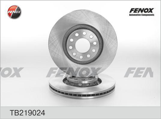 Fenox TB219024 - Гальмівний диск autocars.com.ua