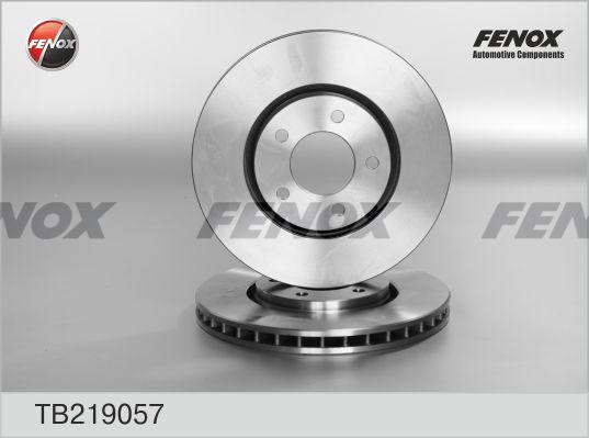 Fenox TB219057 - Тормозной диск avtokuzovplus.com.ua