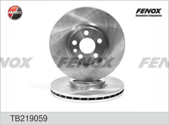 Fenox TB219059 - Гальмівний диск autocars.com.ua