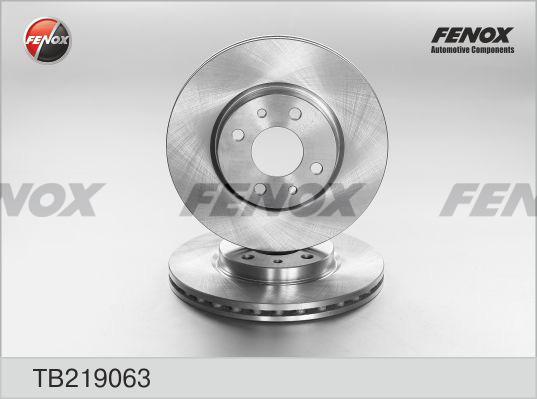 Fenox TB219063 - Гальмівний диск autocars.com.ua