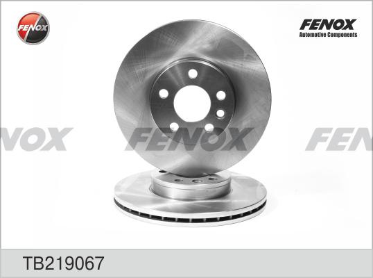 Fenox TB219067 - Гальмівний диск autocars.com.ua